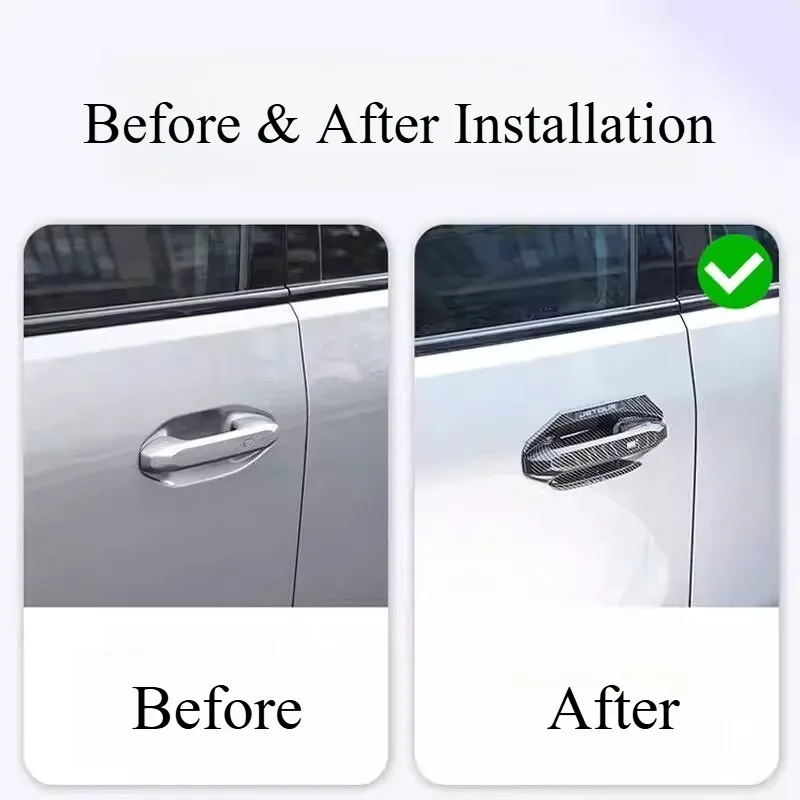 Fit for Jetour Traveler Door Bowl Handle Cover Protector Anti-Scratch Decorative Exterior Refit Accessories