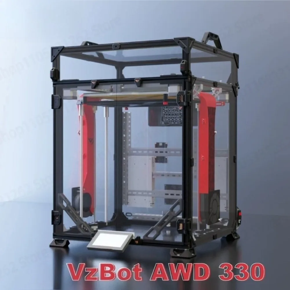 330x330 CoreXY 3D-Drucker-Kit CNC Aluminium AWD Hochgeschwindigkeits-Klipper DIY Desktop-Drucker