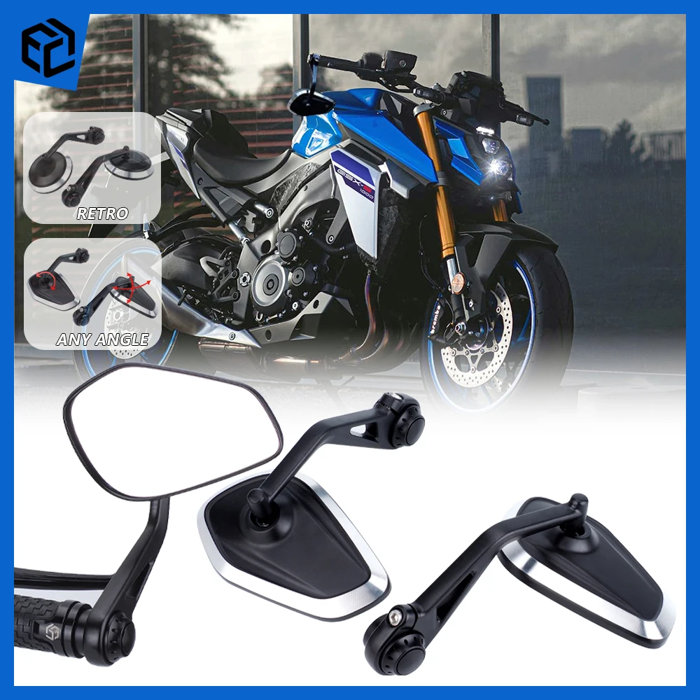 

Rearview Mirror Bar End Mirror For SUZUKI SV 650 GSR 750 600 1000 GSX S1000 KATANA-750 GSX-S750 GSX-8S Motorcycle Accessories