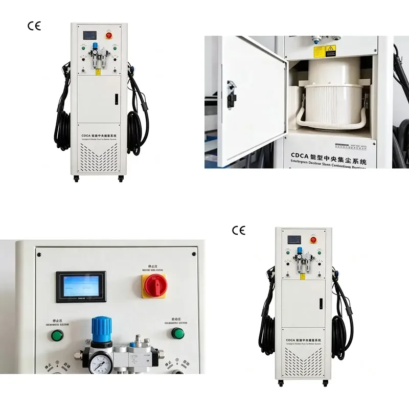 Pneumatic Dry Sander with Intelligent Mobile Central Dust Collection System Dust Free Automatic Polishing and Grinding Device