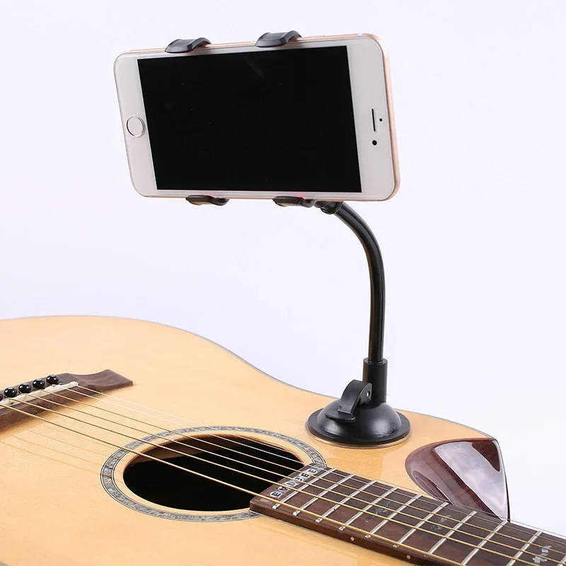 

Headstock Folk Electric Guitar Phone Holder Phone Guitar Holder Guitar Rack Phone Clip Convenient and Easy To Drop