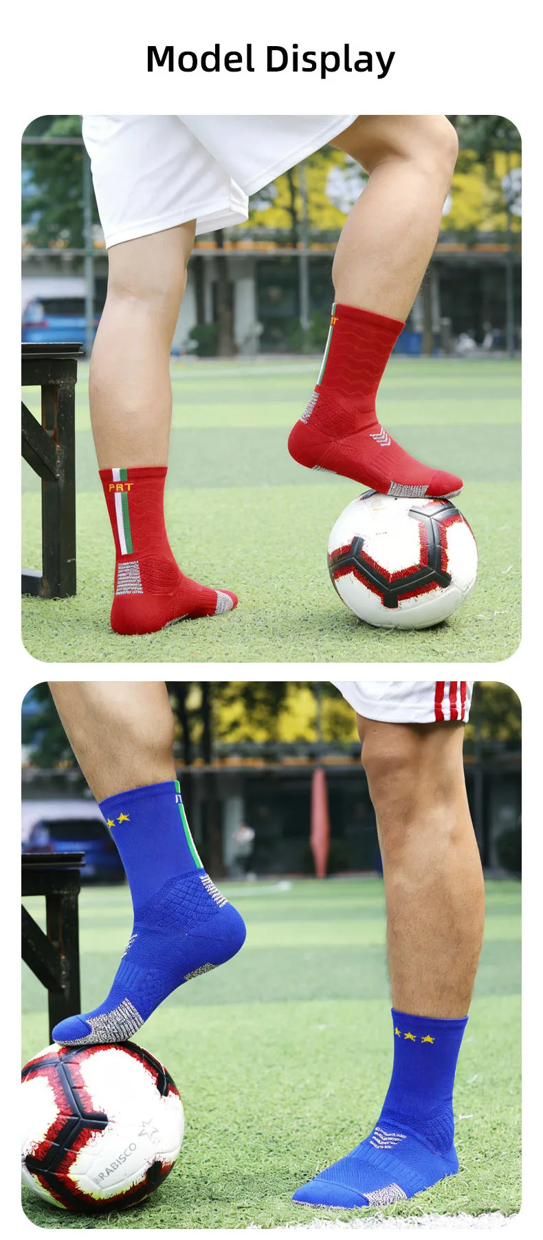 Calcetines de fútbol transpirables para hombres, mujeres y adolescentes