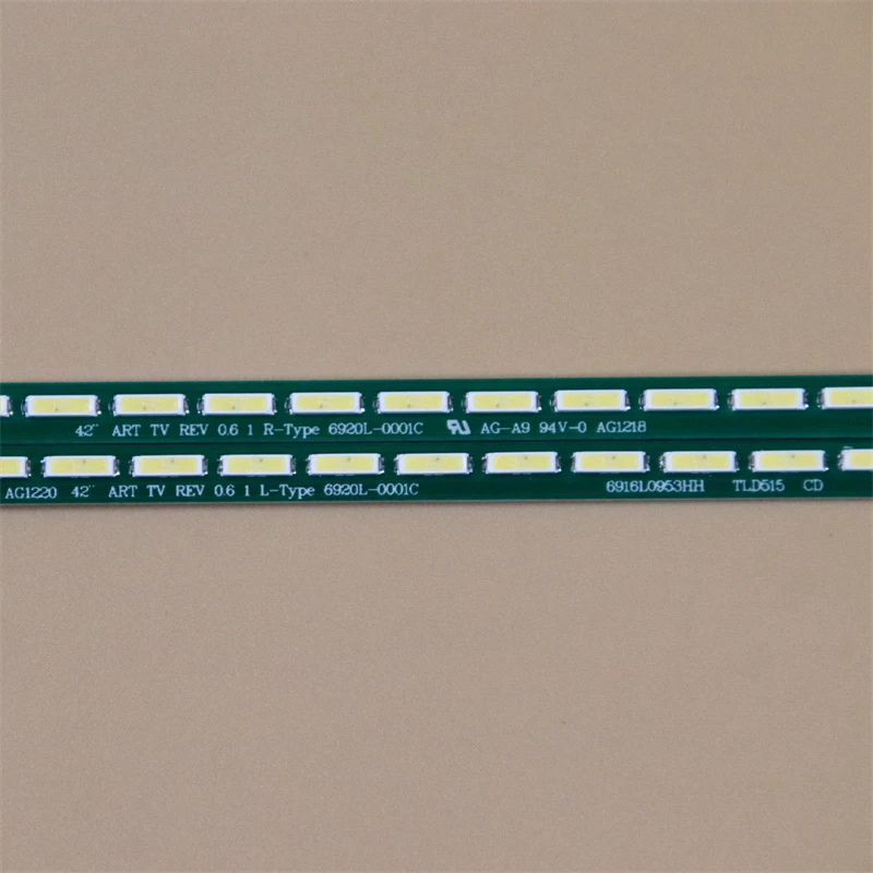 LED Backlight Strips For Philips 42PFL4508G/78 42PFL5008M/08 42PFL6007K/12 42PFL6057K/12 Bars 42" ART TV REV 0.6 1 L/R-Type