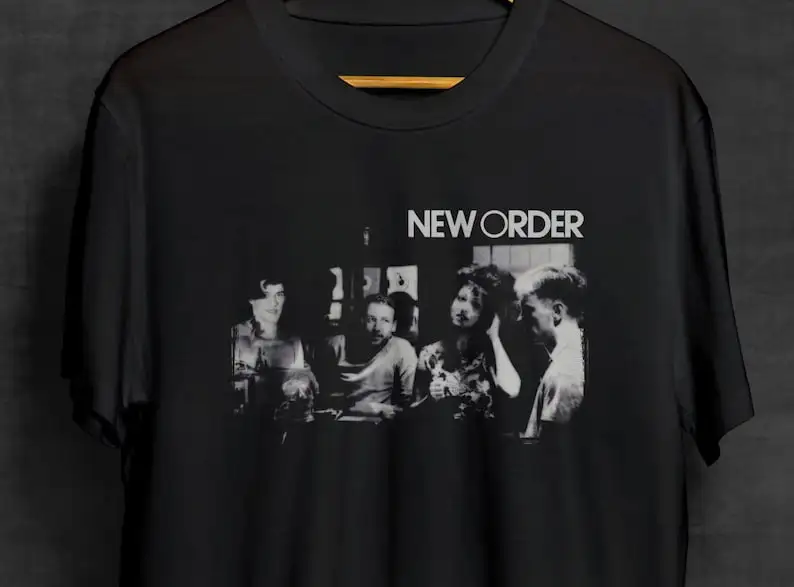 New Order Black T  Band s  Synthpop  New Wave  PostPunkshirt