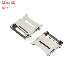 5/10pcs TransFlash TF Micro SD Card Socket 8 Pin 8P Connector Fold Clamshell Flip PCB Solder Adapter