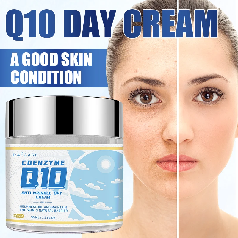 

Дневной крем для ухода с коэнзимным коллагеном Q10 помогает хорошим дневным штатом, увлажняющими косметическими средствами по уходу за кожей, 50 мл