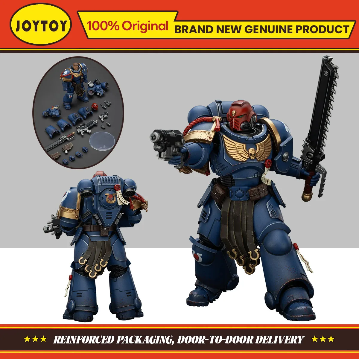 

JOYTOY Toys Warhammer 40K Ultramarines Sergeant Gadriel-Collectors Edition 1/18 Action Figure Collection Original Model Toy Gift