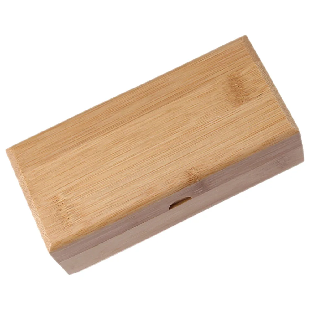 

Wooden Glasses Storage Box Eyeglass Case Portable Sunglasses Holder Retro Hard Shell Protective Container Bamboo