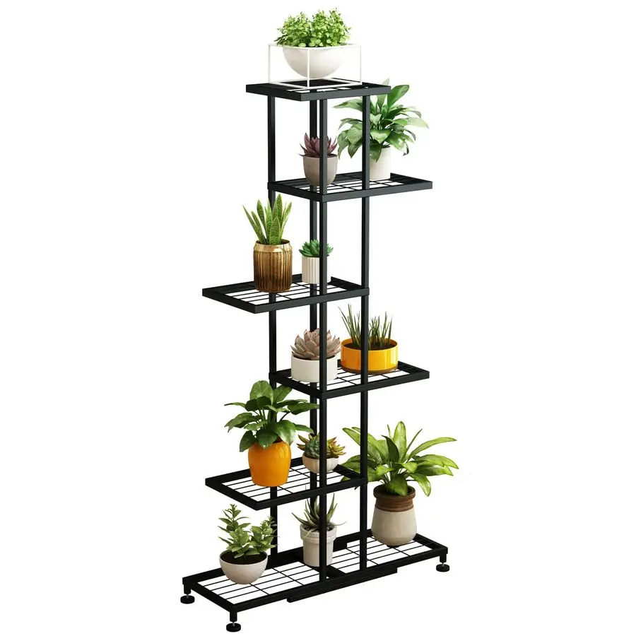 

Plant Stand, 6 Tier 12 Potted, Upgrade Multiple Plant Rack Shelf Organizer, Indoor Planter Display Shelving Unit for Patio Gard