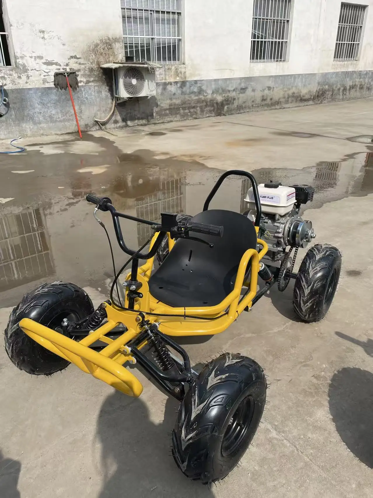 Gas-Powered Pedal Racing Go Kart Buggy 4-Stroke Engine 75km/h Max Speed All-Terrain Off-Road Drifting for Outdoor Adventures