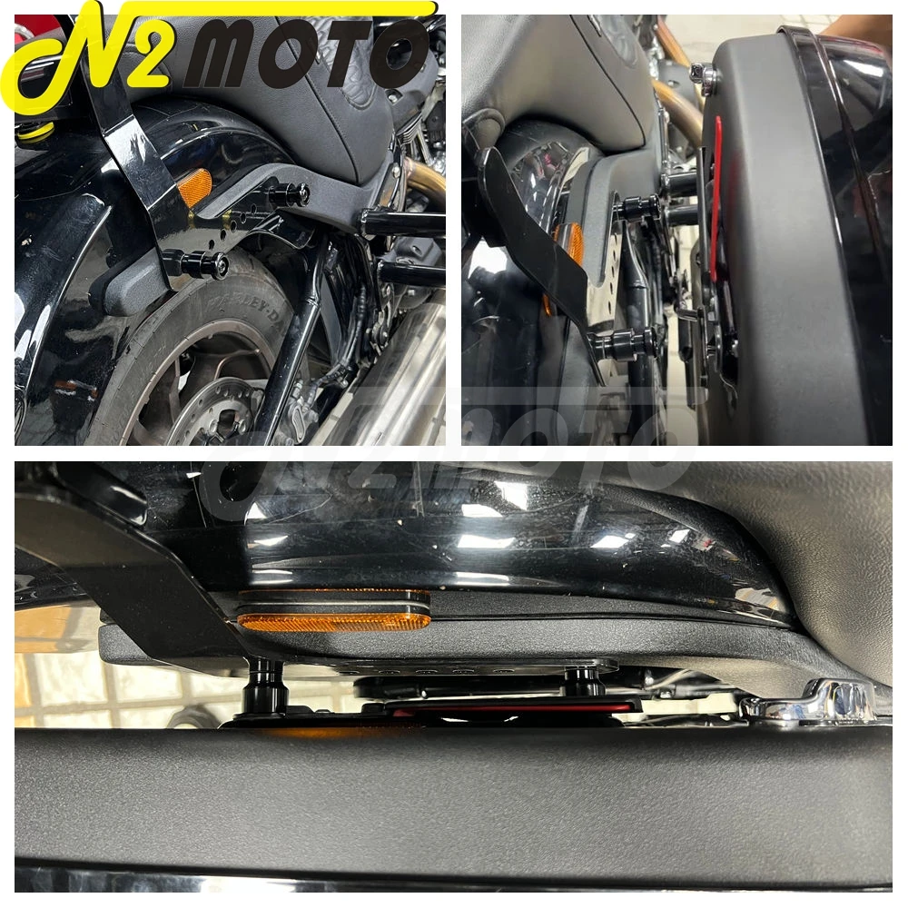 Motorcycle Sissy Bar Luggage Rack Docking Hardware Kits For Harley M8 Softail Sport Glide FLSB Low Rider ST FXLRST FXRST 2018-25 view 6