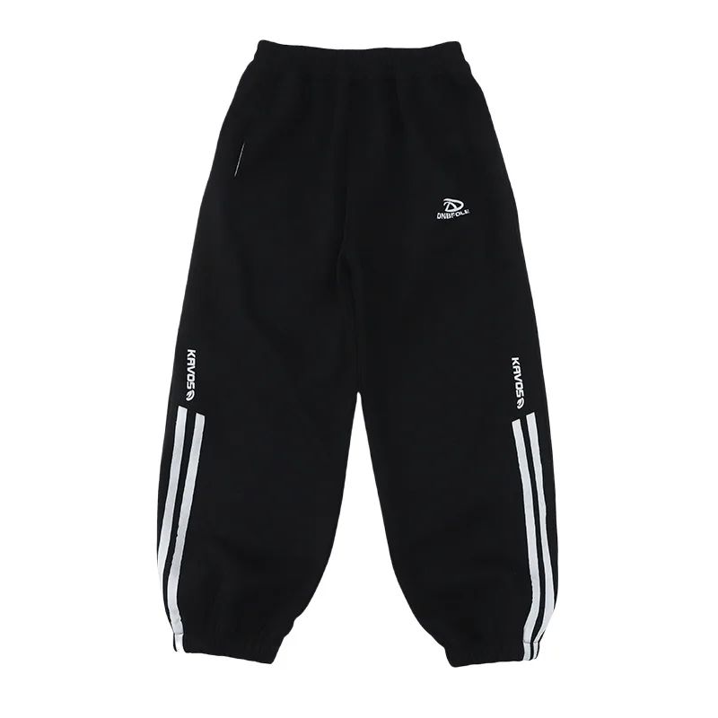 الفتيات Sweatpants موضة محبوك القطن الرياضة الرباط سراويل تقليدية في سن المراهقة الأطفال مستقيم فضفاض واسعة الساق Trackpants بنطلون