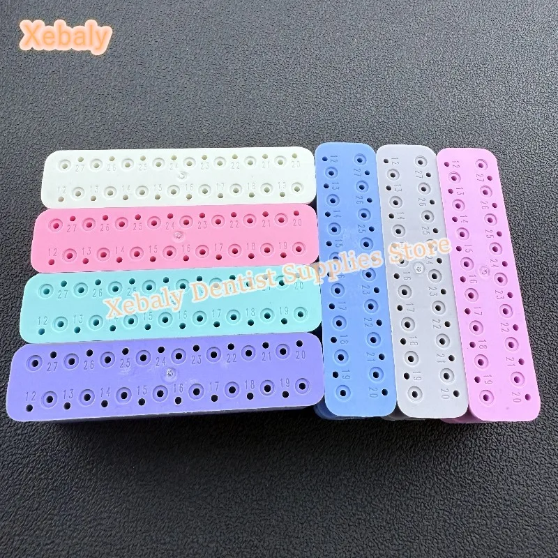 20Pcs Dental Autoclavable Endo Block Stand Ruler Dentist Instrument Ruler Products Equipment Measuring Block Files Holder
