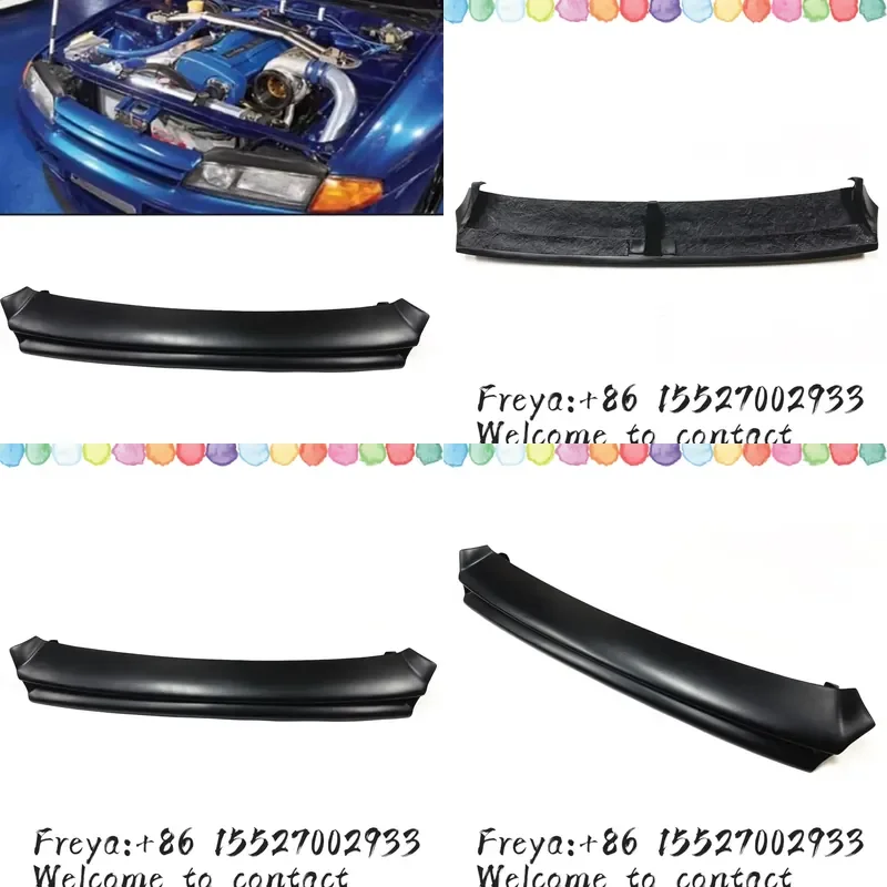 Front Grille Racing Grills For Skyline R32 GTR 1989-1993 Fiberglass/Carbon Fiber Car Upper Bumper Intake Hood Mesh