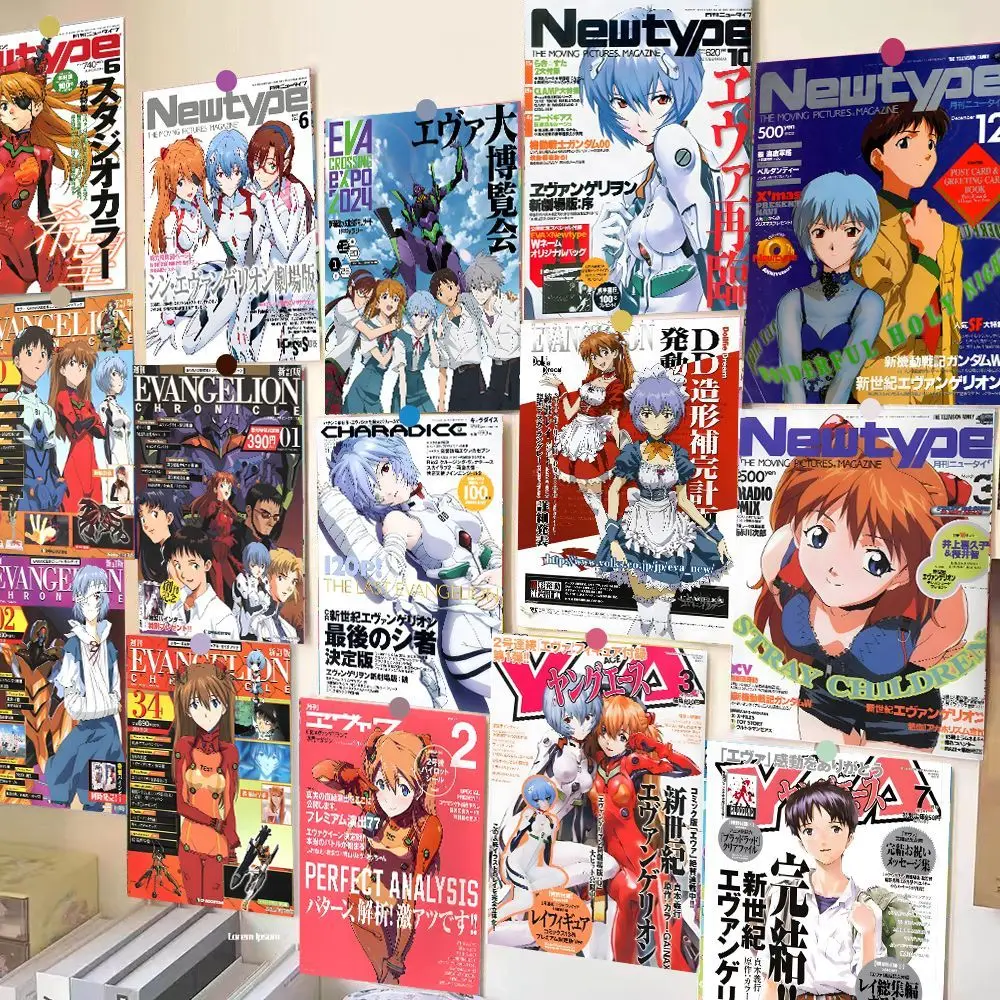 Neon Genesis Evangelion EVA Anime Poster Wandaufkleber Ayanami Rei Asuka Cartoon Wanddekoration Zimmer Tapeten Drucke Geschenk