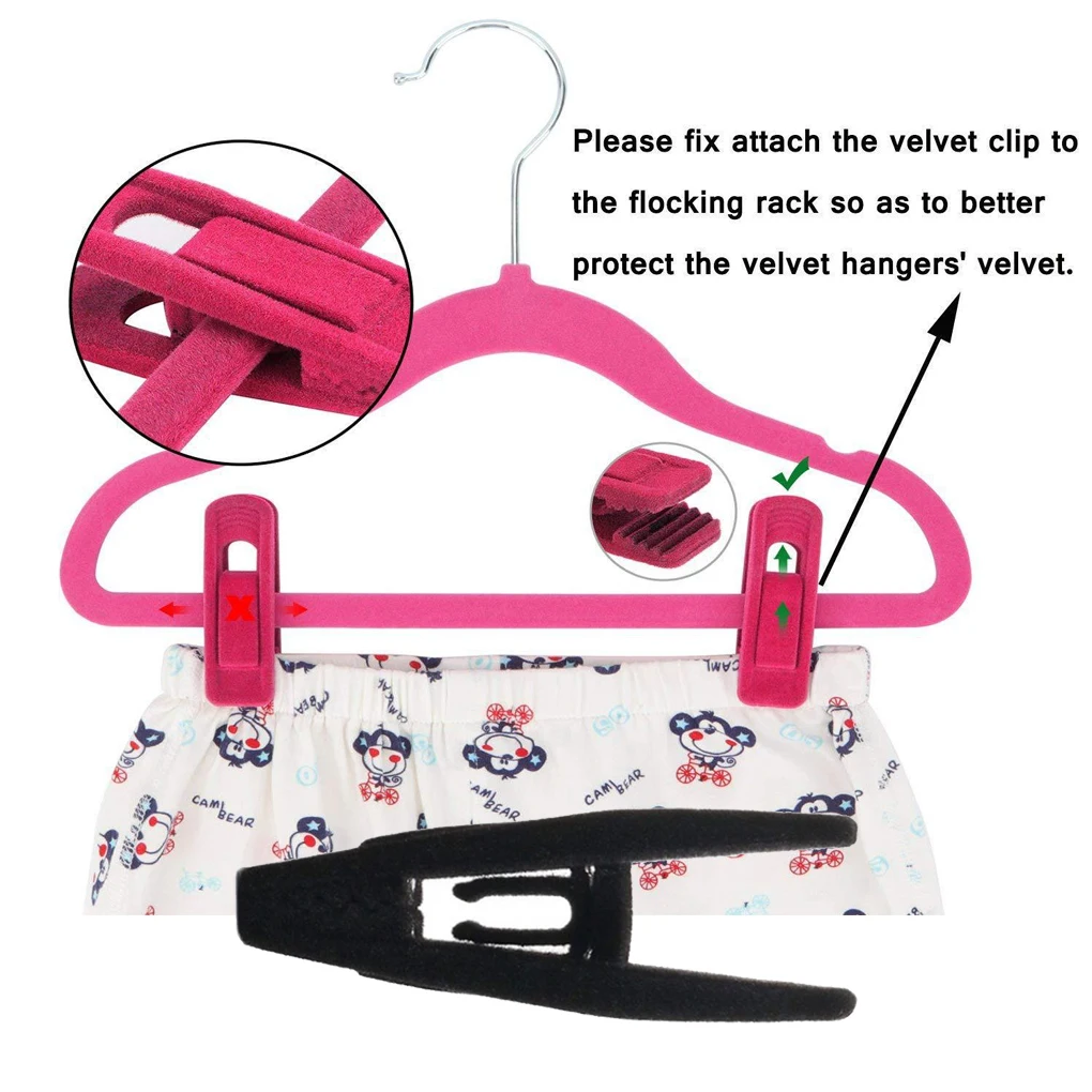 

20 Pieces Clothes Hanger Clip Wardrobe Hanging Clamp Organizing Holder