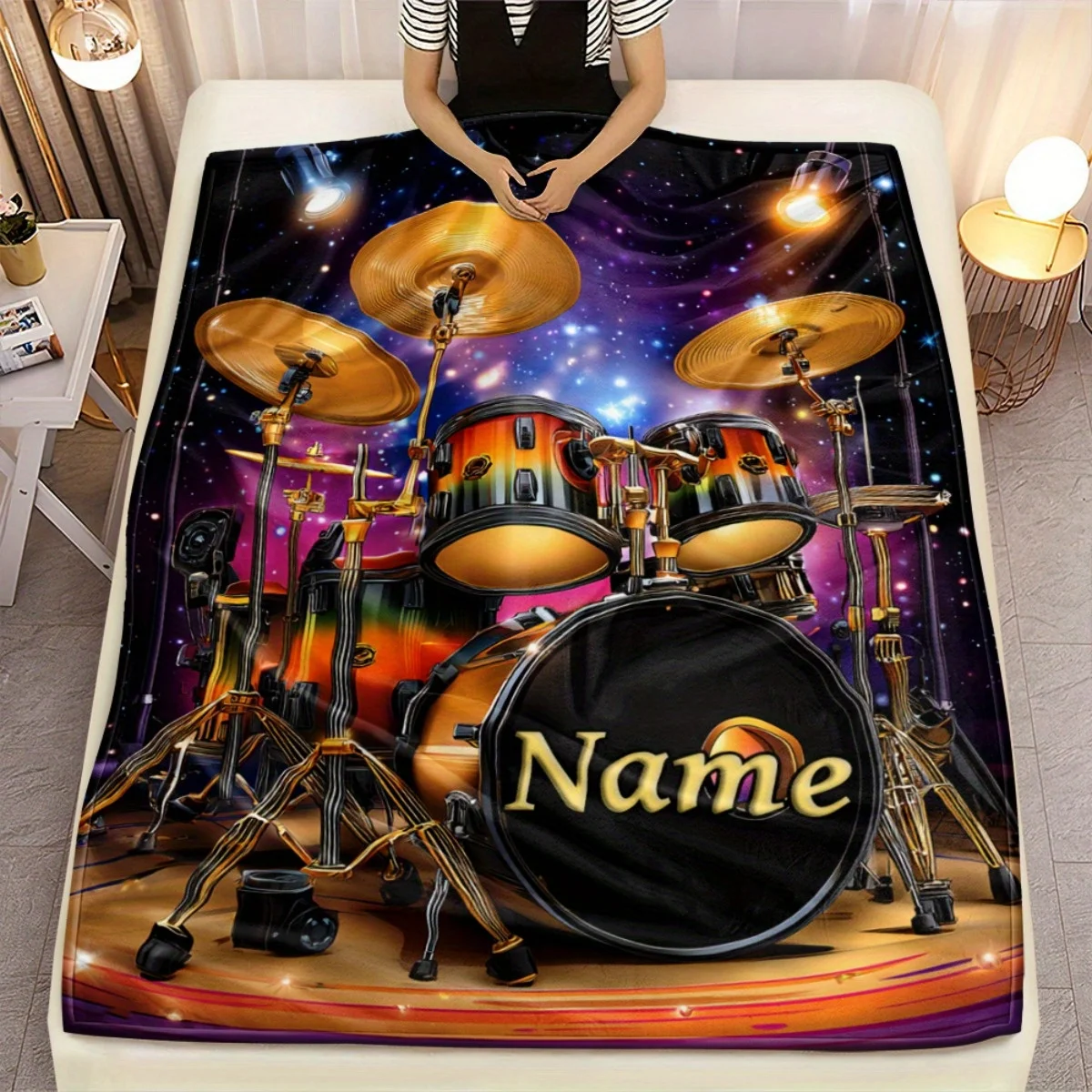Personalized Drum Set Blanket  - огляд і ціна Galaxy Home Textiles