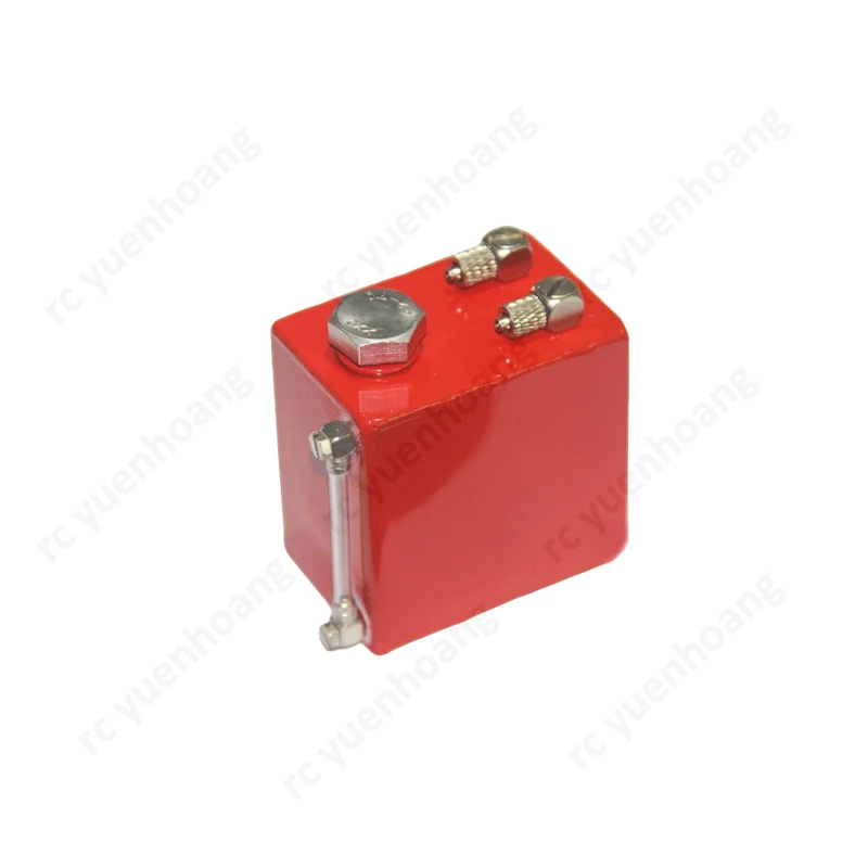 1PCS Mini 110ml Metal Simulation Fuel Tank Multicolor Handmade Engines Oil Pot with Level Indicator DIY Parts for RC Car Model