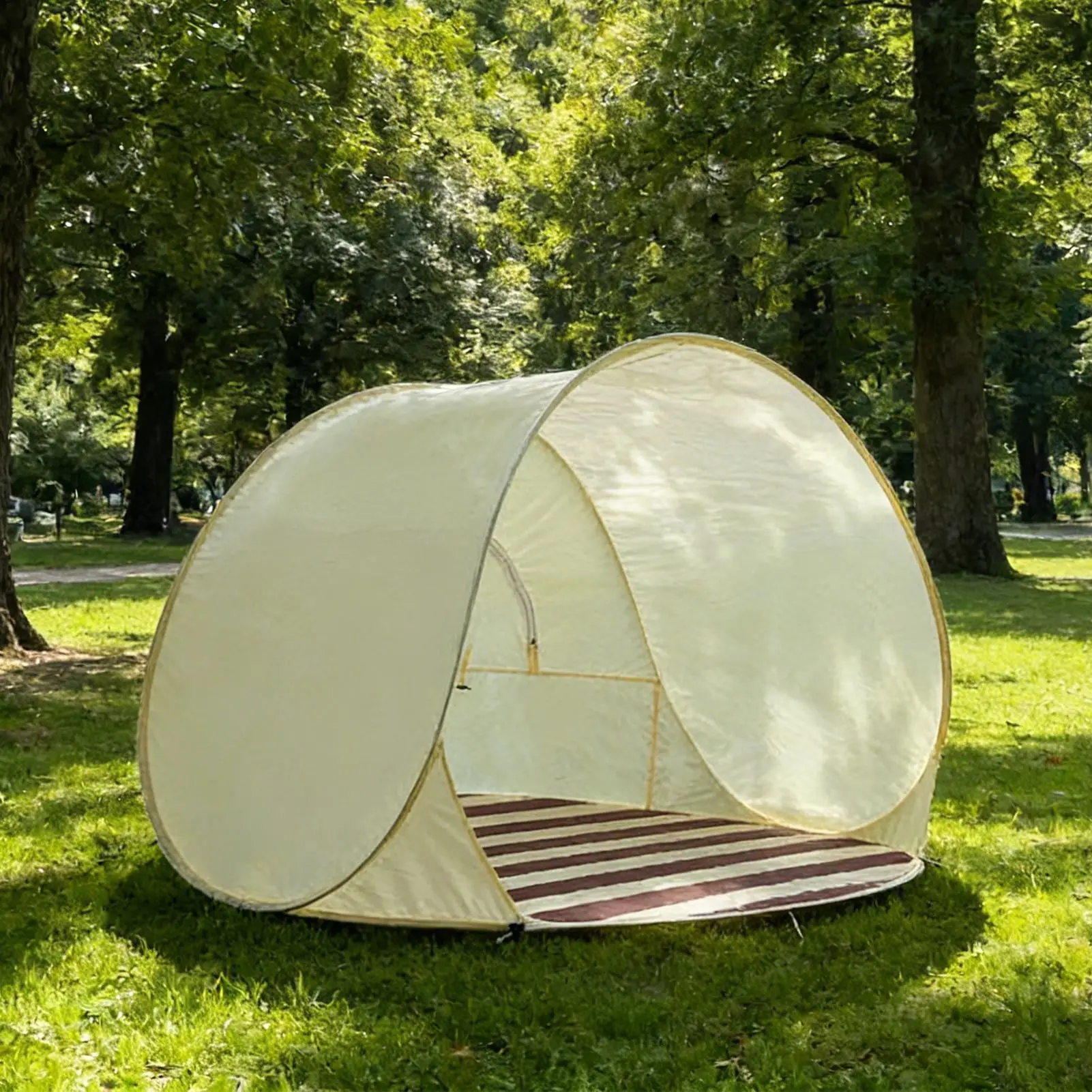 Reusable Outdoor Portable Camping One Click Open 3-4 People Tent UV Protection Beach Shelter Easy Pop Camping Picnic Canopy