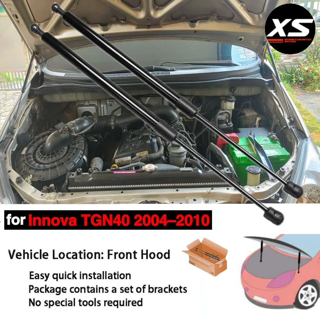 

Hood Struts For Toyota Innova TGN40 2004-2010 Kijang Innova Lift Supports Gas Spring Carbon Fiber Rod Shocks Damper Prop Pistons