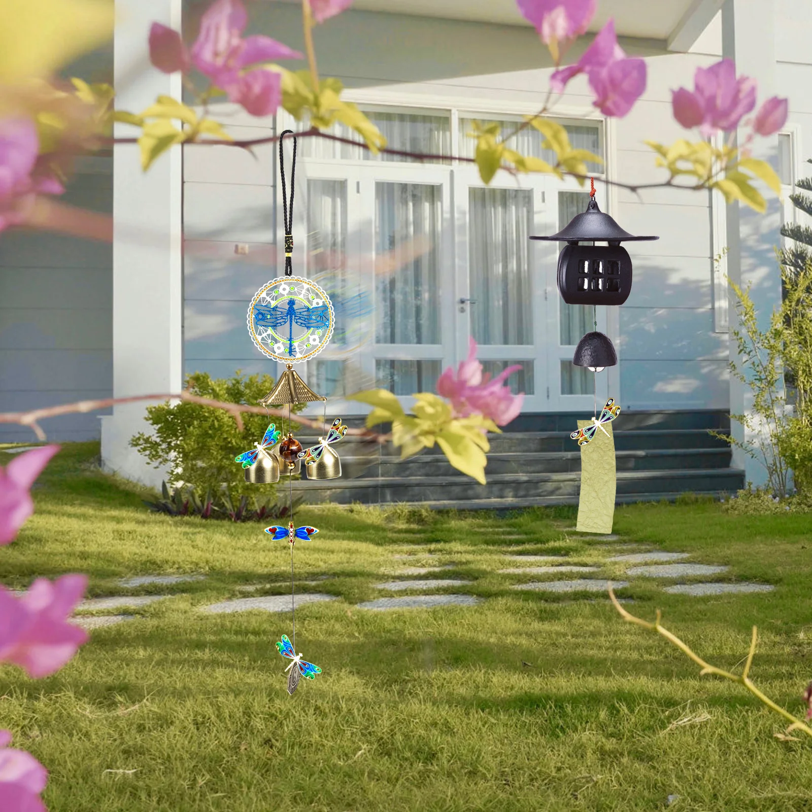 1Set Wind Chime Mold Silicone Dragonfly DIY Mold for Epoxy Resin Pendant Hanging Decor Wall Pendant Craft Kits