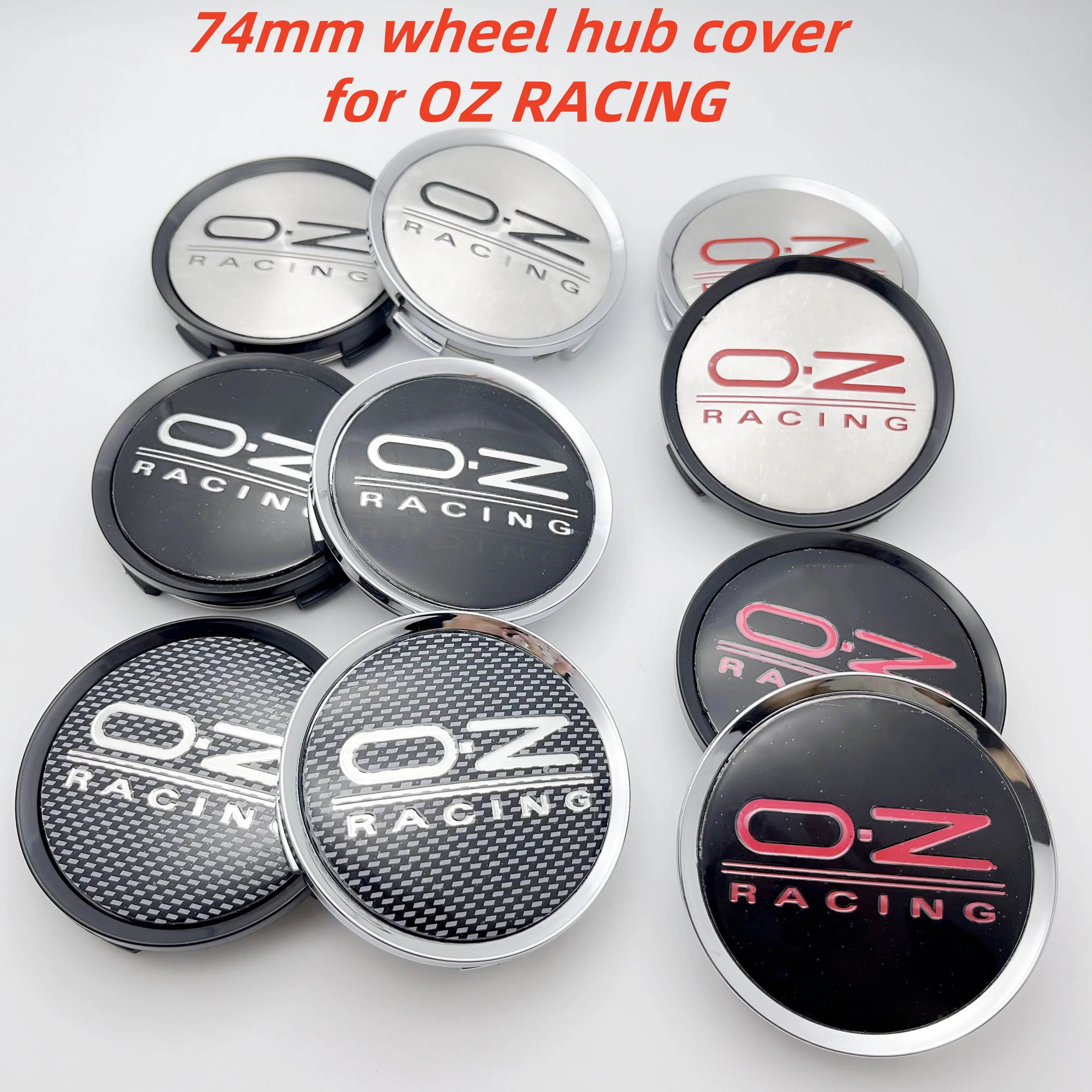 

4pcs/Set 3D High-Quality 74mm Fit For OZ RACING Emblem Logo Car Wheel Center Caps Badge Emblem Auto Styling Accessories