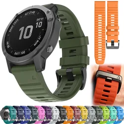 Correa de silicona de 22 y 26MM para reloj Garmin Fenix 7/7X/6/6X Pro/5X/5X, repuesto de pulsera deportiva Instinct 2 2X Enduro 2