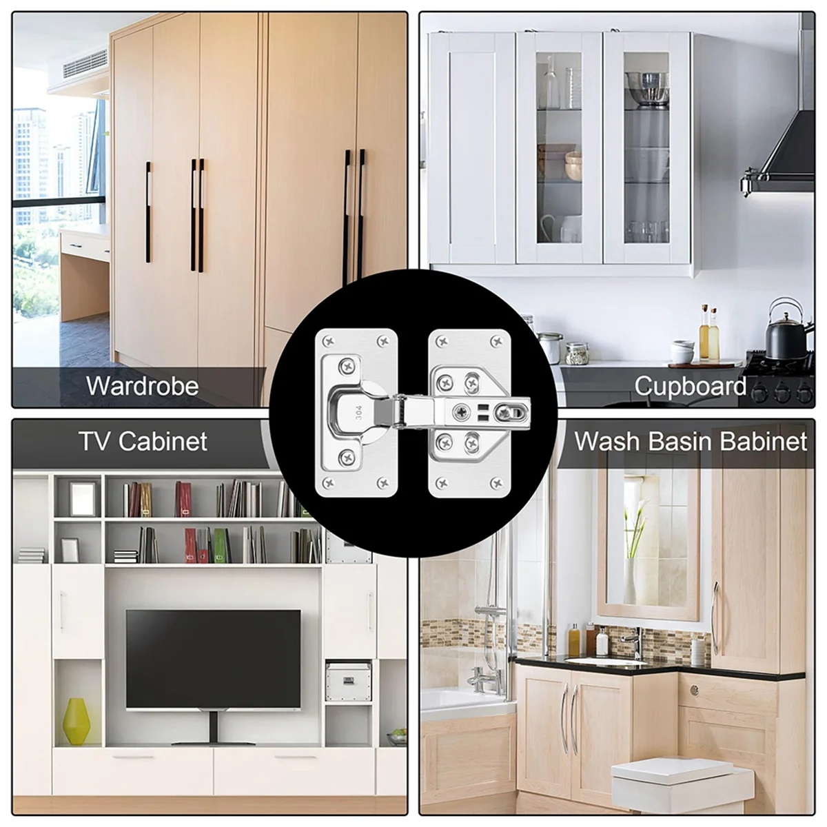 

New 12-Pack Hinge Repair Kit - Cabinet Door Hinge Repair Plate Hinge Fixing Plate for Kitchen Cupboard Door Locker Cabinet
