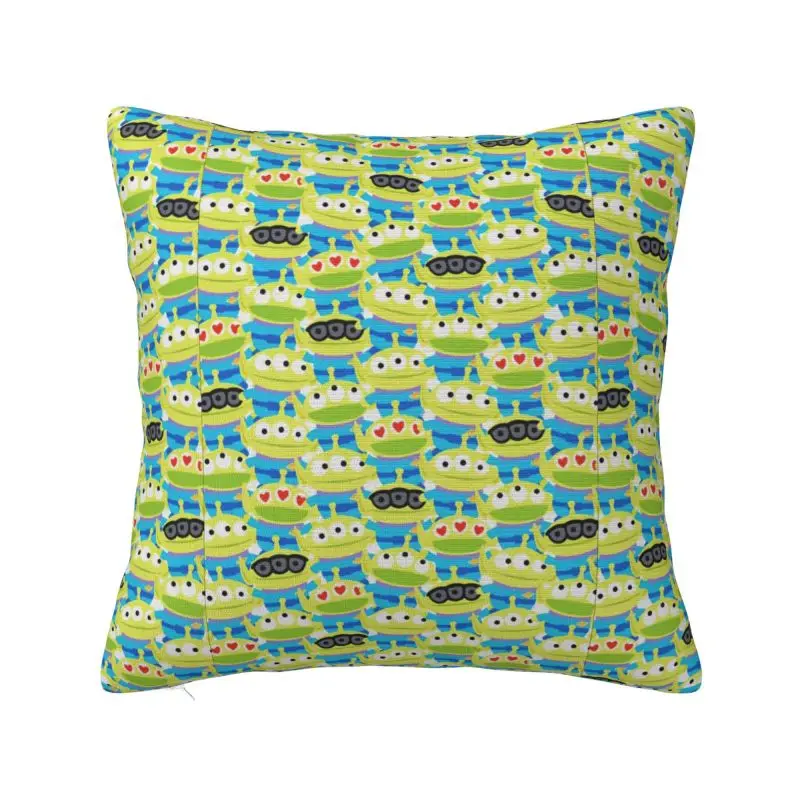 Custom Toy Story Green Aliens Cartoon Luxury Pillow Cover Chair Cushion