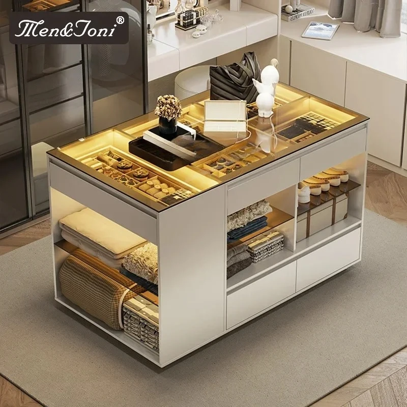 cream trench cloakroom middle island cabinet floor drawer jewelry cabinet jewelry t storage display cabinet