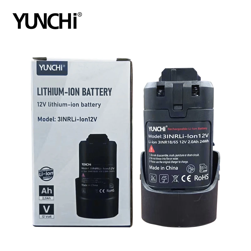 YUNCHI Li-ion Battery 12V 2A Only Battery No Charger