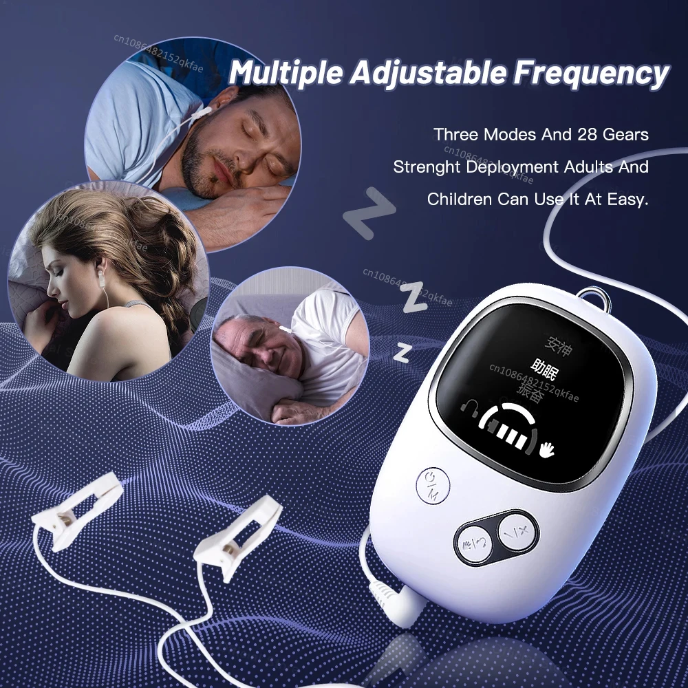 CES Therapy Sleep Aid Pulse Fast Sleeping Device Handheld Ear Clip 2 IN 1 Sleeping Aid Device Relax Anxiety Insomnia Hypnosis