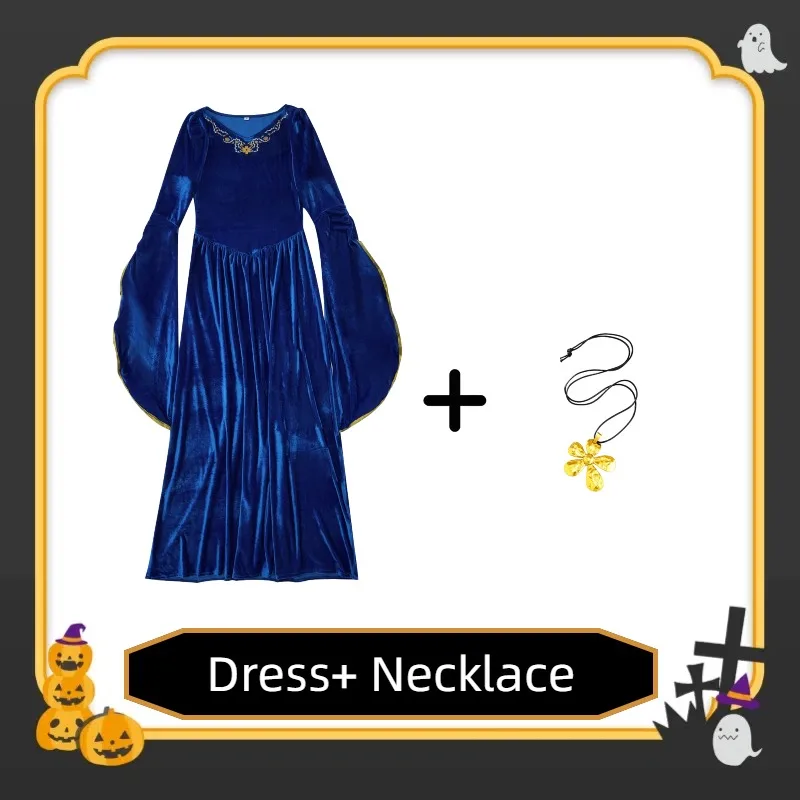 ​ ​ Robe de bal médiévale - Robe Renaissance à manches cloche pour Halloween Cosplay ​