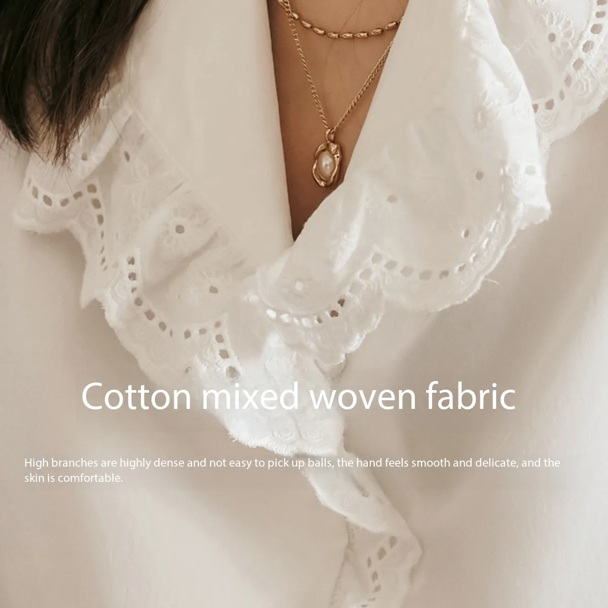 OLrain Ruffled V Neck Women Shirts 2025 Spring Summer Butterfly Sleeve Straight Solid Color Single Breasted Blouses M57CC95680
