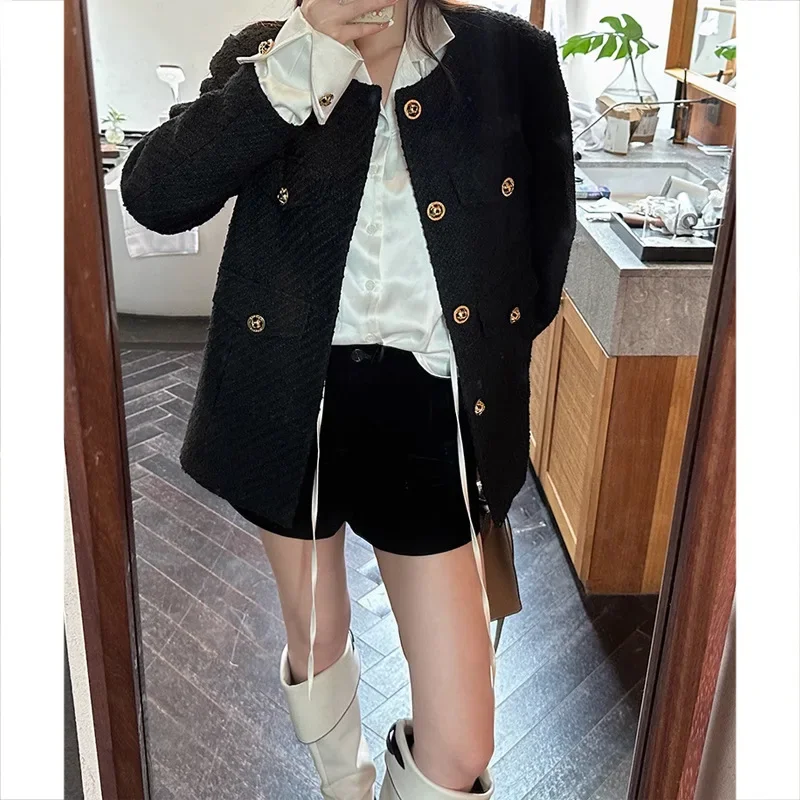 Jinqian satin imitation acetic acid streamer embroidered shirt loose and thin lazy  Fit Slimming Lazy Feeling long-sleeved top