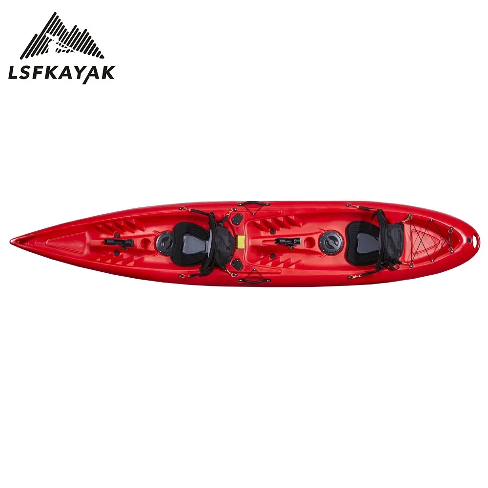 

2024 Popular 4 M Two Person Double Seating Plastic Kayak Boat Canoe With Accessory