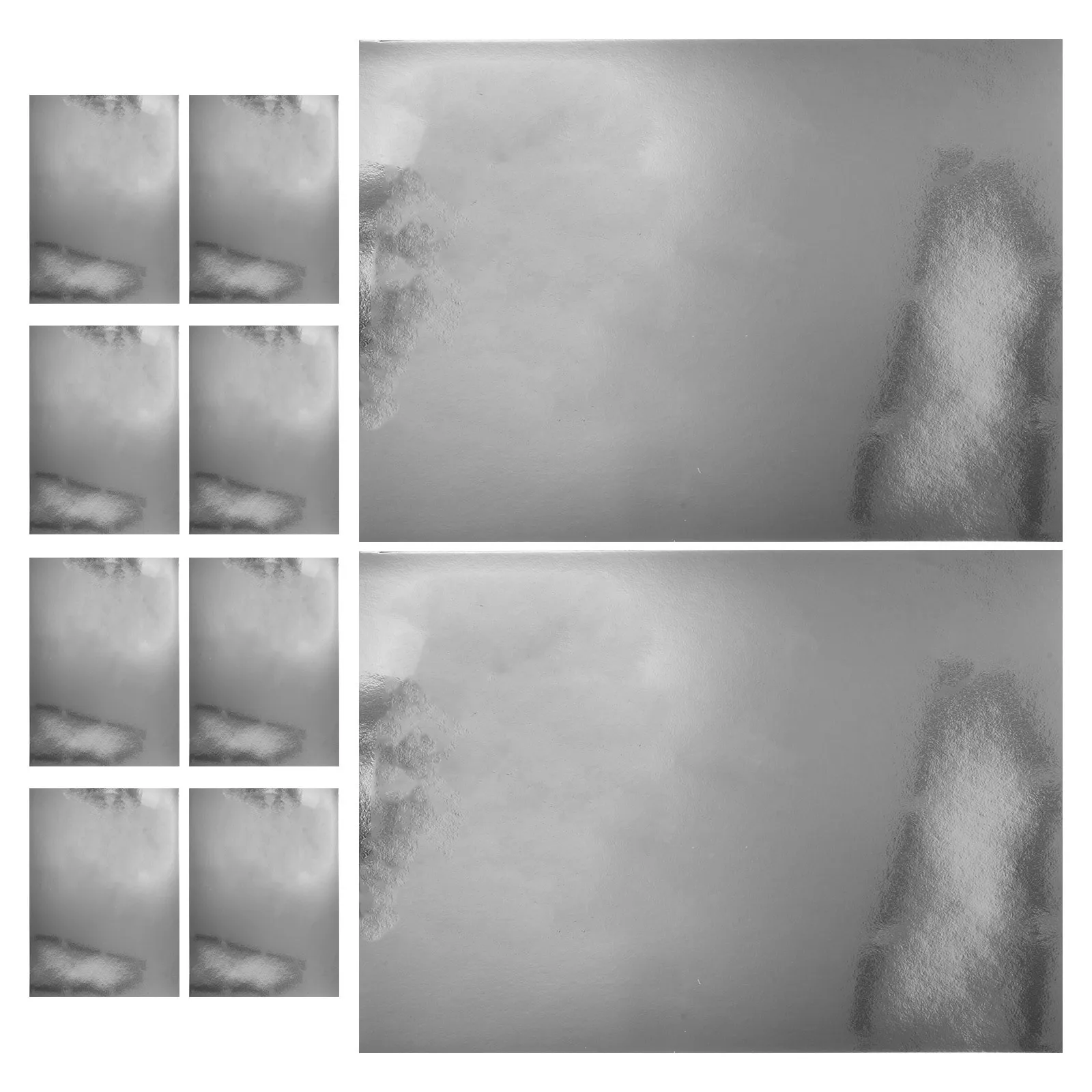 A4 مرآة فضية البطاقات المعدنية لامع ورقة احباط ورقة DIY بها بنفسك صياغة سكرابوكينغ زينة الحفلات بطاقة المجلس #5