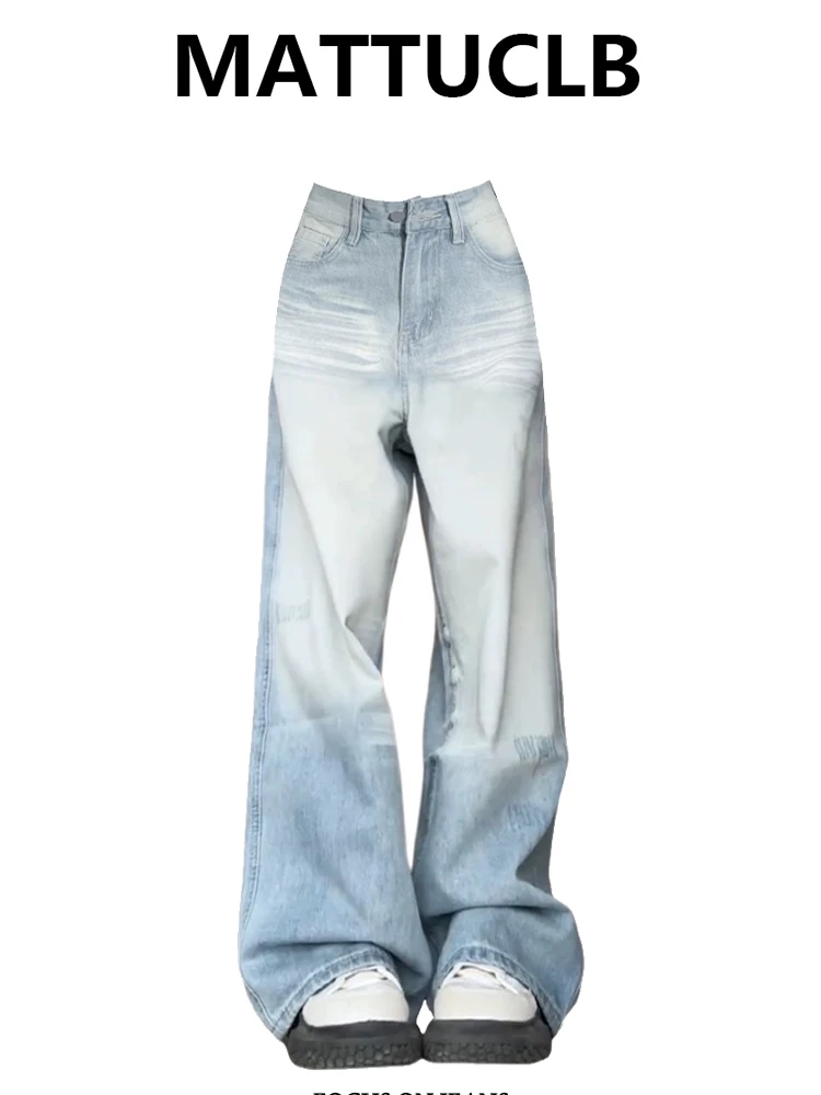 

Осень-зима 202, женские джинсовые брюки Harajuku Y2K, японские ковбойские мешковатые джинсы в стиле гранж, мужские широкие джинсы высокого качества, новинка