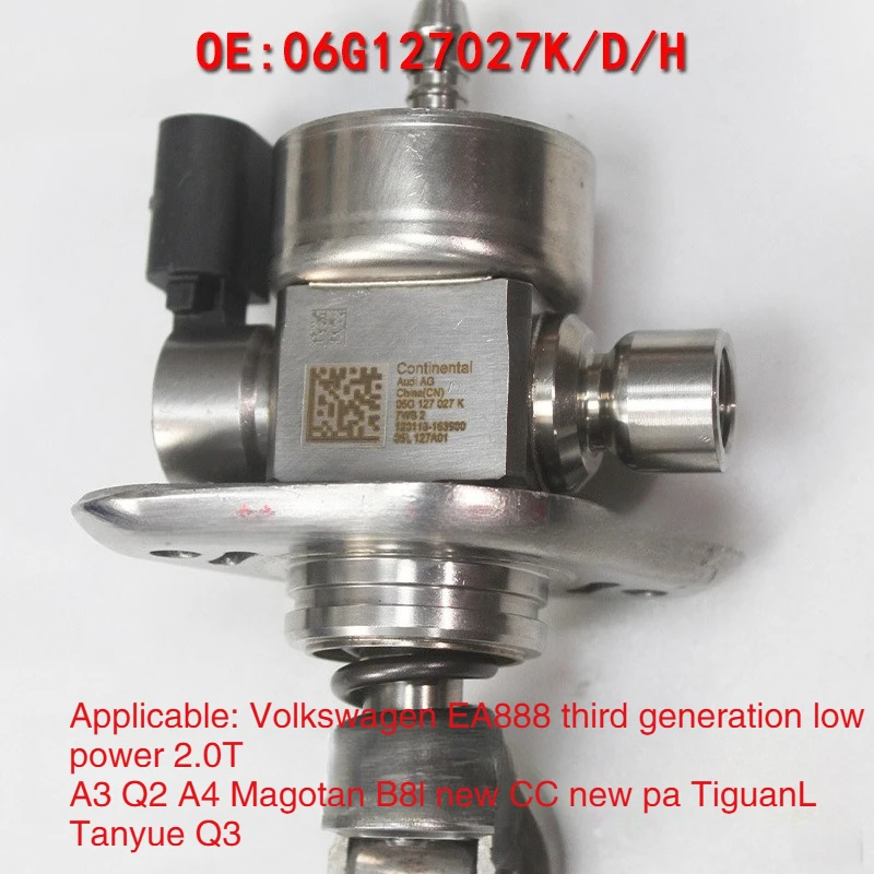 High Pressure Fuel Pump 06G127027K 06G127027P 06G127027D 06H109311B compatible with VW Audi 2.0T Gen3 Engine