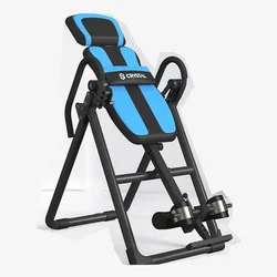 Inversion Table with Adjustable Headrest Reversible Ankle Holders and 300 lb Weight Capacity