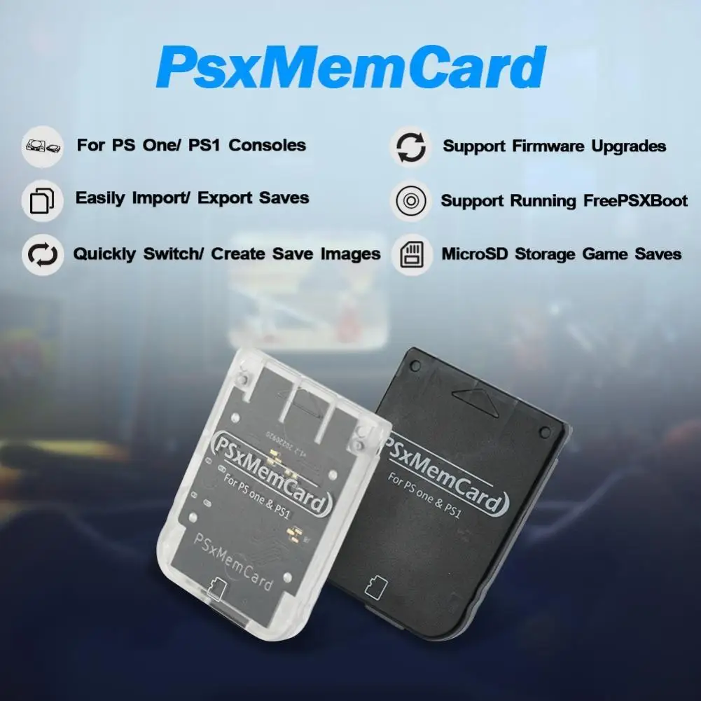 PSX MemCard Pro Virtually Unlimited Saves Backup Transfer for PS1/PS ONE Consoles