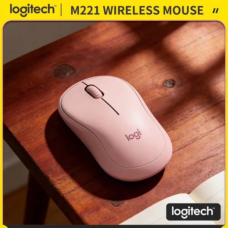 

Logitech M221 Wireless Mouse - 90% Noise Reduction, 1000 DPI, 10m Range, Perfect for Study Office Home Travel Professionals