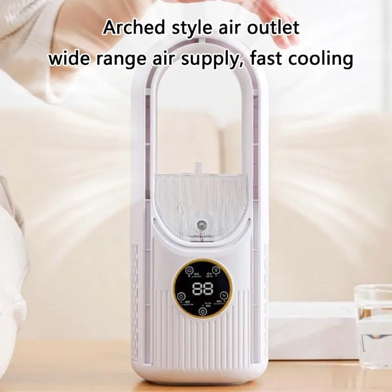 Draagbare airconditioner luchtkoelventilatorconditionering met LED -licht Mini F19E
