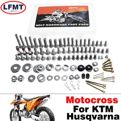 Vite hardware Bullone Kit di fissaggio in plastica completa per KTM SX XC XCF XCW SXF EXC EXCF per Husqvarna FC FE TC TE TX 125-530 2003-2024