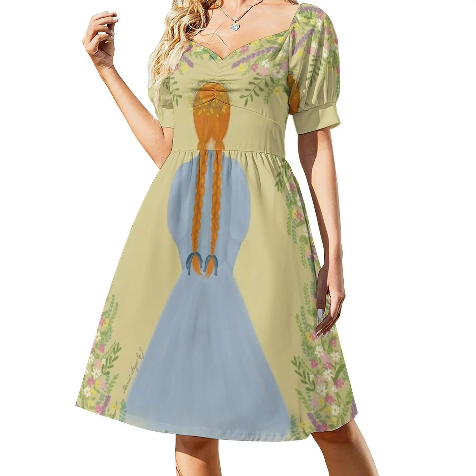 

Anne with an E Short-Sleeved Dress women's luxury party dress womans clothing women's clothing trend 2025 summer dress daily