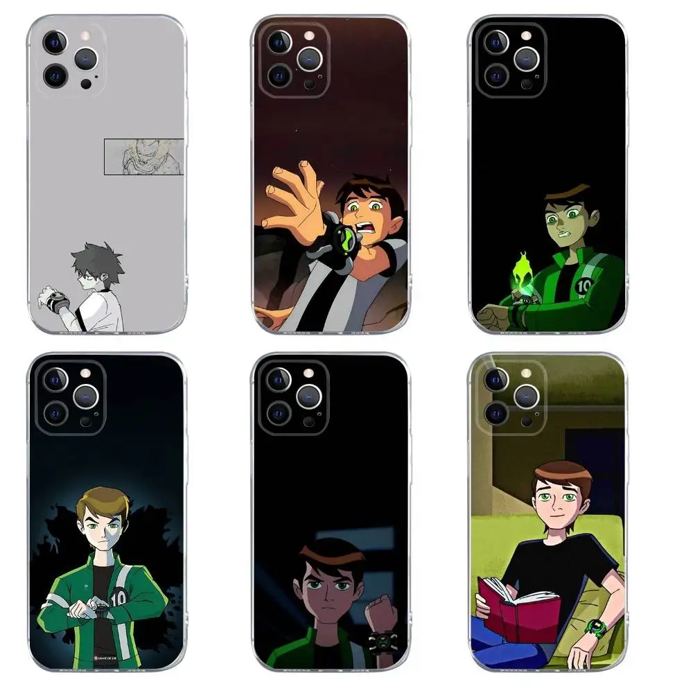 

B-Ben Cartoon Phone Case For iPhone 16,15,14,13,12,11,Pro,Max,Xs,Xr,X,7,8,Plus,Mini Silicone Clear Cover