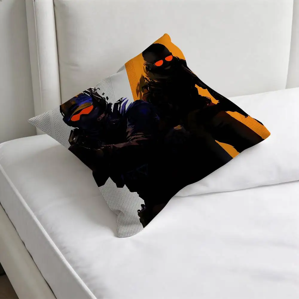 Cool Counter-Strike CS 2 Square Pillow Cover Decorative Throw Pillow Case for Sofa Couch Bed Home Car Living Room Decoration