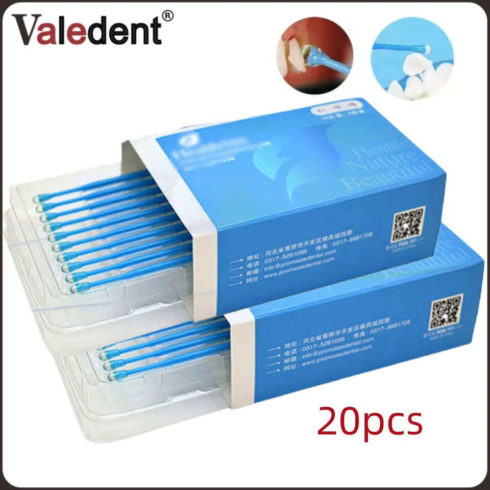 Dental Adhesive Tip Applicator Tooth Crown Porcelain Ceramic Veneer Disposable Refill Bonding Brush Stick Dentist Tool