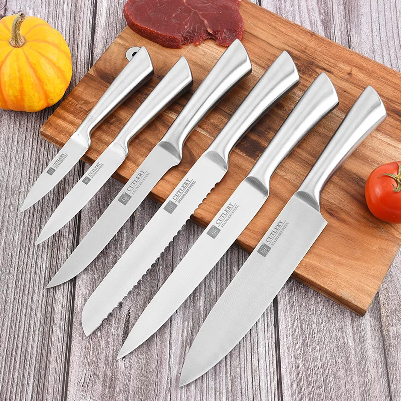 Stainless Steel Kitchen Knives Set Fruit Paring Utility Serbian Chef Slicing Bread Japanese Kitchen Knife Set Accessories Tools