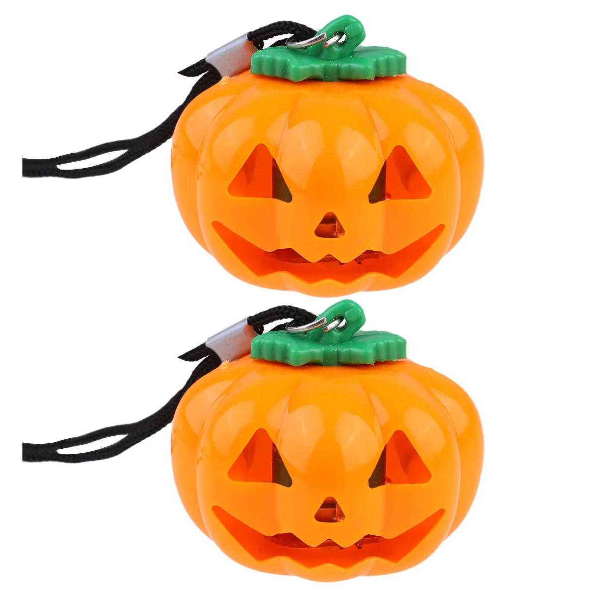 2 pçs colar de abóbora halloween pingente decorativo colar de festa de plástico para festival usar acessório diário jóias presente